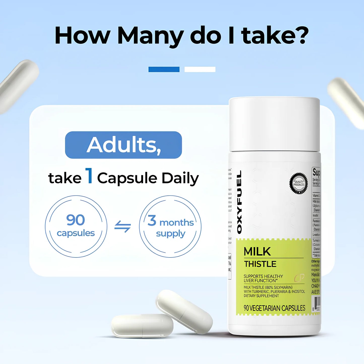 OXYFUEL Milk Thistle Liver Detox & Colon Cleanse
